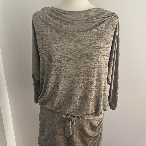 WHBM grey medium super comfortable dropped waist dress - Picture 2 of 11